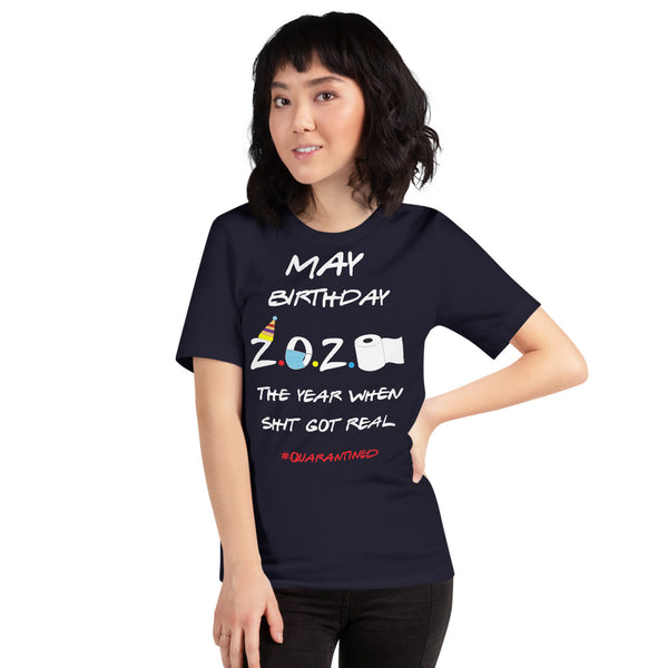 May Birthday Short-Sleeve Unisex T-Shirt