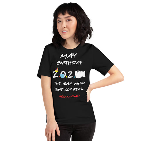 May Birthday Short-Sleeve Unisex T-Shirt