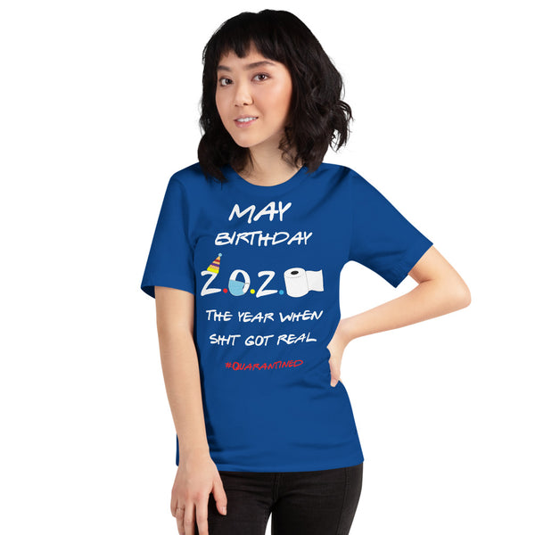 May Birthday Short-Sleeve Unisex T-Shirt