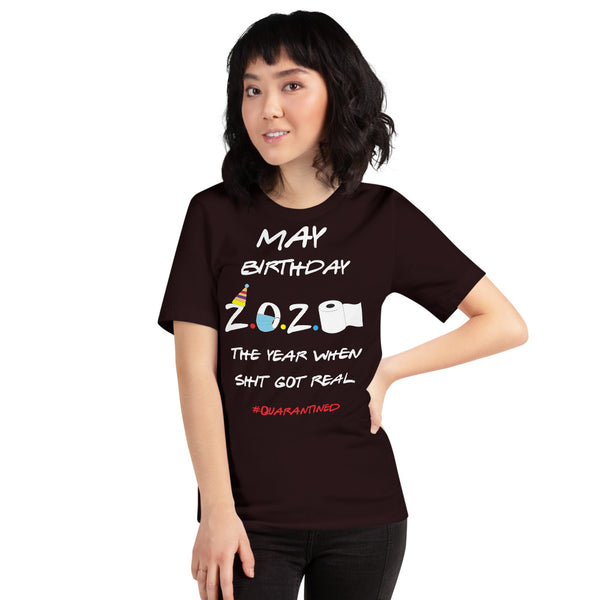 May Birthday Short-Sleeve Unisex T-Shirt