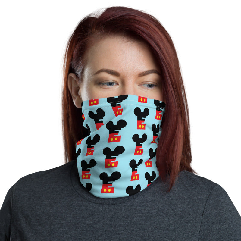 Mickey E Letter Pattern Neck Gaiter FREE SHIPPING