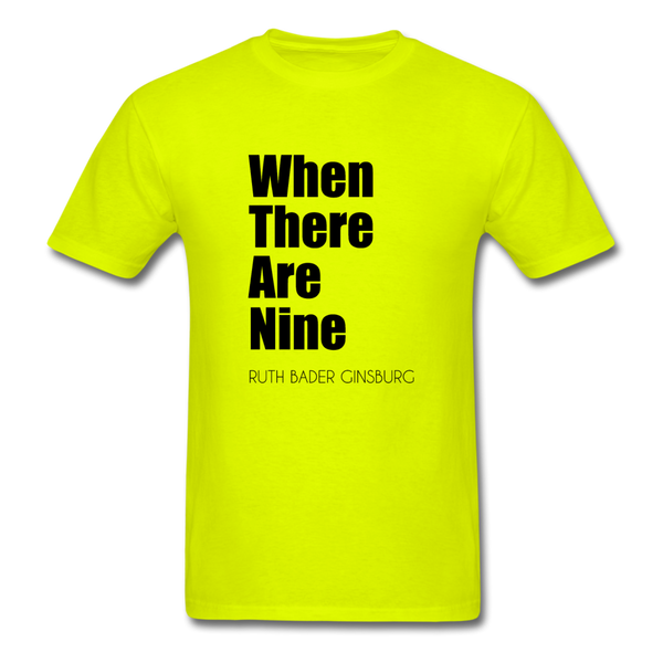 When There Are Nine RBG - safety green